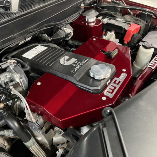 Wehrli 10-23 Cummins Fabricated Aluminum Engine Cover - Gloss White - Image 9
