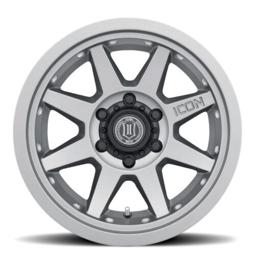 ICON Rebound Pro 17x8.5 5x5 -6mm Offset 4.5in BS 71.5mm Bore Titanium Wheel - Image 5