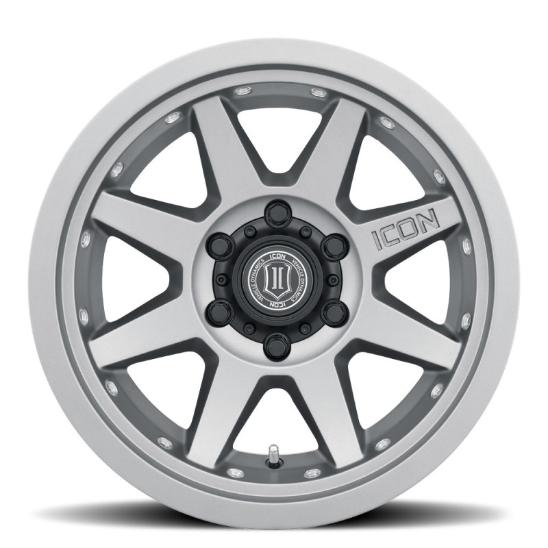 ICON Rebound Pro 17x8.5 5x5 -6mm Offset 4.5in BS 71.5mm Bore Titanium Wheel - Image 5