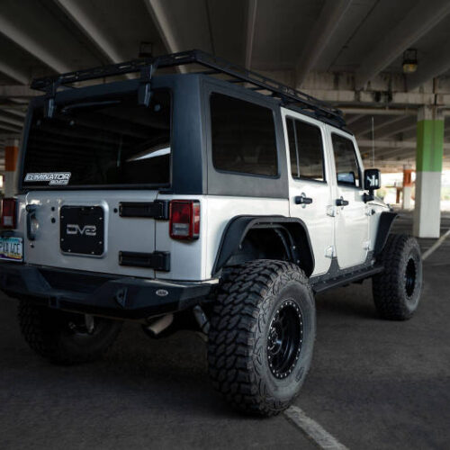 DV8 Offroad 07-18 Jeep Wrangler JK Full-Length Roof Rack - Image 3