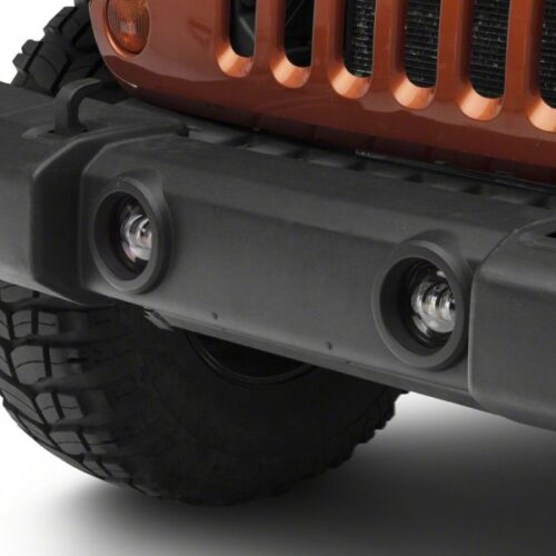 Alternative view of Raxiom for 2007-2023 Jeep Wrangler JK & JL Axial Series Tri-Bar LED Fog Lights- Amber