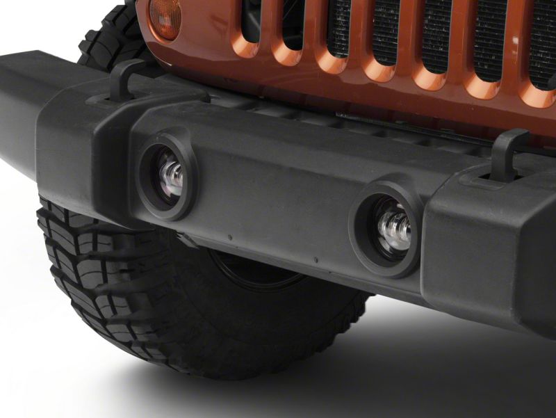 Raxiom for 2007-2023 Jeep Wrangler JK & JL Axial Series Tri-Bar LED Fog Lights- Amber - Image 2