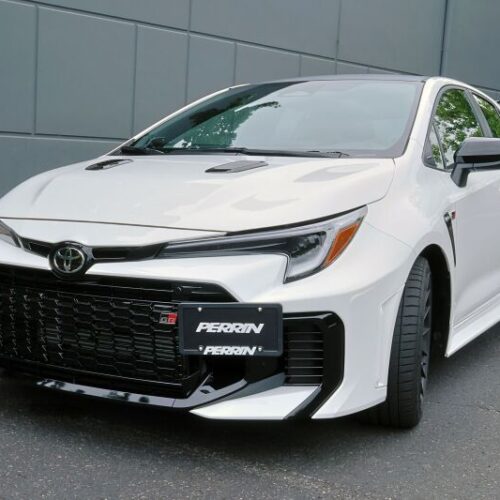 Alternative view of PERRIN 2025+ Toyota GR Corolla License Plate Relocation Kit
