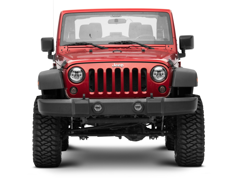 Raxiom for 2007-2018 Jeep Wrangler JK Axial Series LED Amber Turn Signals (Smoked) - Image 9