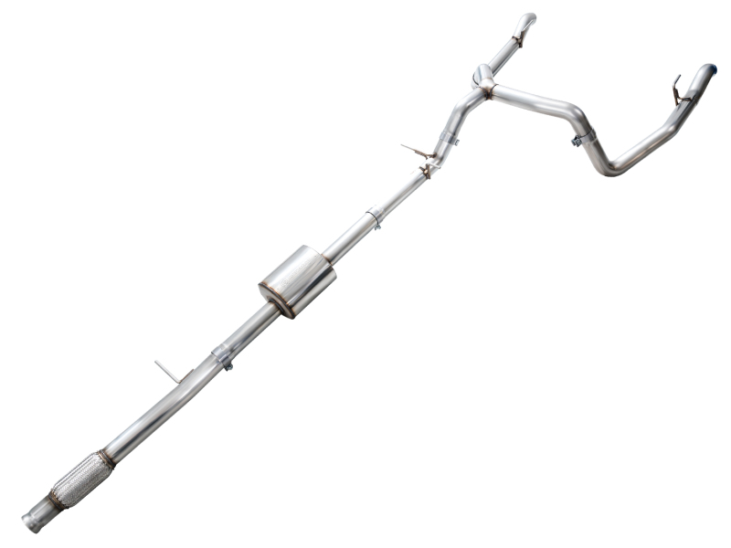 AWE Tuning 4th Gen GM 1500 5.3L 0FG Cat-Back Split Rear Exit (w/ Bumper Cutouts) - OE Tips - Image 3