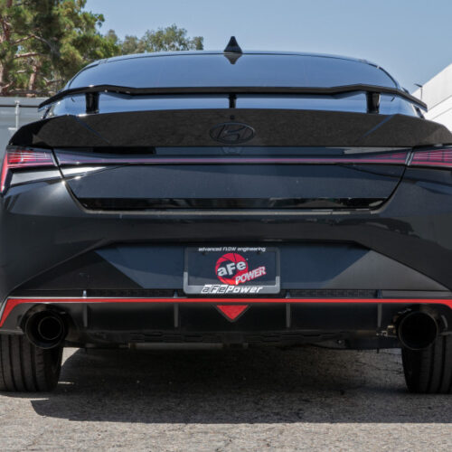 aFe Power Takeda Hyundai Elantra N 22-23 L4-2.0L (t) 3in SS Axle-Back Exhaust System w/ Black Tips - Image 5