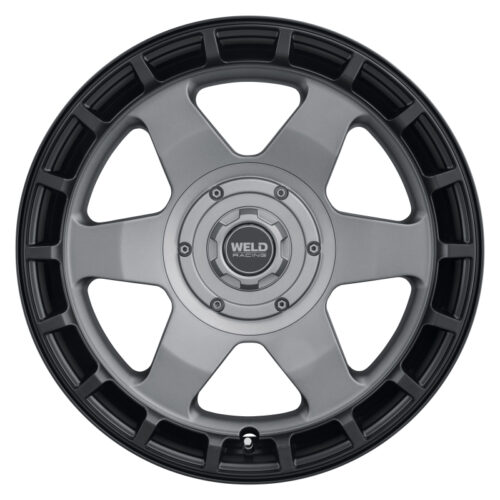 Weld Off-Road Ridge 17x9 - 5x114.3 / 5x127 BP - ET-12 - 78.1mm CB Satin Gunmetal Wheel (Black Ring) - Image 3