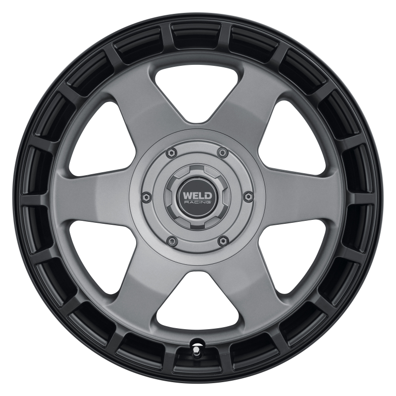 Weld Off-Road Ridge 17x9 - 5x114.3 / 5x127 BP - ET-12 - 78.1mm CB Satin Gunmetal Wheel (Black Ring) - Image 3