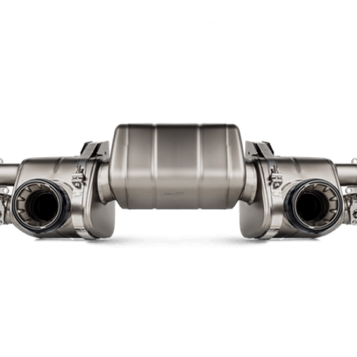 Alternative view of Akrapovic Slip-On Race Line (Titanium) (Req Tips / Option 2) for 2020+ Porsche Cayman GT4 (718)