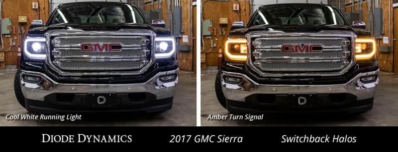 Diode Dynamics GMC Sierra LED Halos Switchback 16-18 Sierra 1500 - Image 7