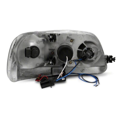 Raxiom for 1997-2003 Ford F-150 Super White LED Halo Projector Headlights- Black Housing- Clear Lens - Image 3
