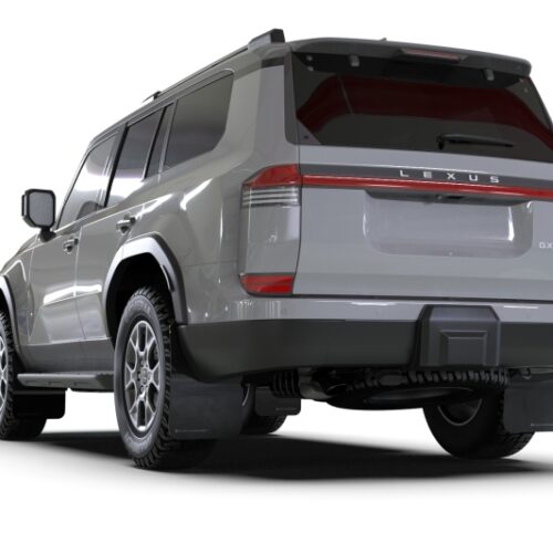 Alternative view of Rally Armor 24-26 Lexus GX 550 Luxury Black UR Mud Flap - Silver Logo