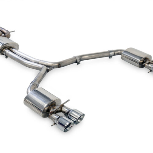 AWE Tuning Touring Edition Exhaust - Quad Outlet Chrome Silver Tips for Audi C7.5 A6 3.0T