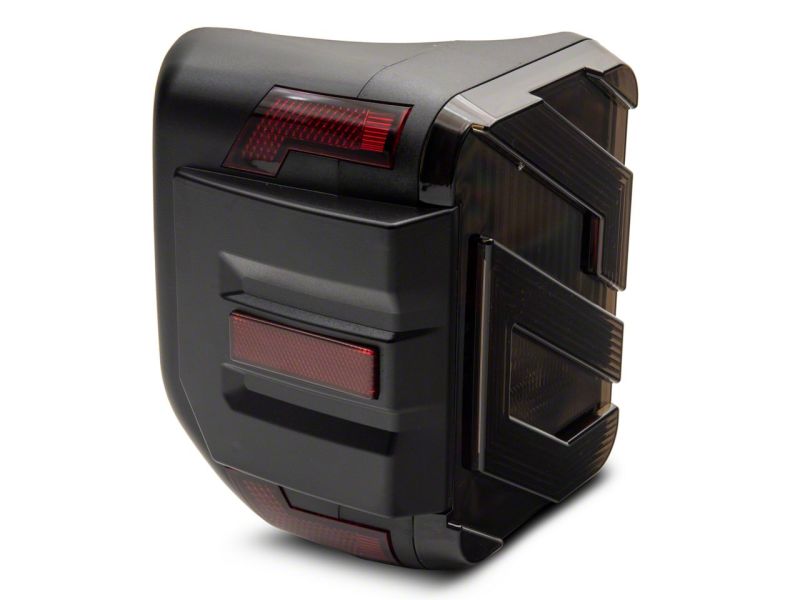 Raxiom for 2020-2023 Jeep Gladiator JT Axial Series LED Tail Lights- Black Housing (Smoked Lens) - Image 4