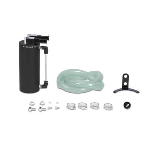 Alternative view of Mishimoto Small Aluminum Oil Catch Can - Wrinkle Black