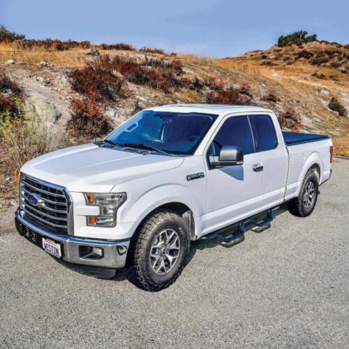 Westin 15-26/17-26 Ford F-150/F-250/F-350/F-450 SuperCab Outlaw Drop Nerf Step Bars Tex Black - Image 6