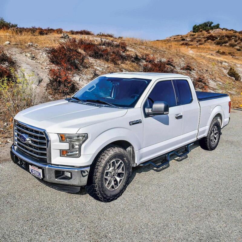 Westin 15-26/17-26 Ford F-150/F-250/F-350/F-450 SuperCab Outlaw Drop Nerf Step Bars Tex Black - Image 6