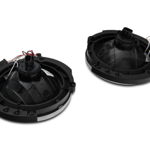 Raxiom for 2007-2018 Jeep Wrangler JK LED Halo Headlights- Chrome Housing (Clear Lens) - Image 4