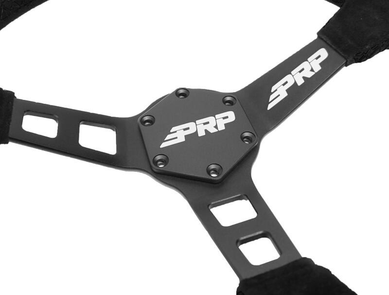 PRP Deep Dish Suede Steering Wheel - Black - Image 2
