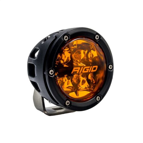 Alternative view of Rigid Industries 360-Series 4in Fog w/ Amber PRO Lens - White (Pair)