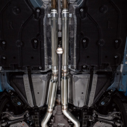AWE Tuning Exhaust w/ Dual Diamond Black Tips for 2024 Ford Mustang GT Fastback S650 RWD Touring Catback - Image 3