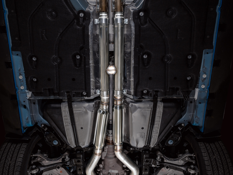 AWE Tuning Exhaust w/ Dual Diamond Black Tips for 2024 Ford Mustang GT Fastback S650 RWD Touring Catback - Image 3