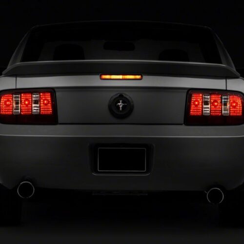 Raxiom for 2005-2009 Ford Mustang Coyote Tail Lights- Black Housing (Smoked Lens)