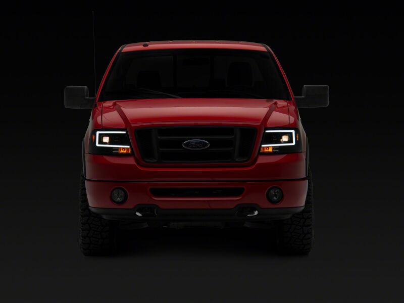 Raxiom for 2004-2008 Ford F-150 Axial Series Projector Headlights- Black Housing- Clear Lens - Image 6