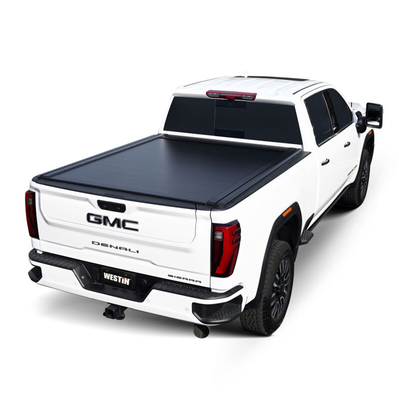 Westin 20-26 GM Silverado/Sierra 2500/3500 6.5ft Bed Electric Retractable Tonneau Cover - Black - Image 7