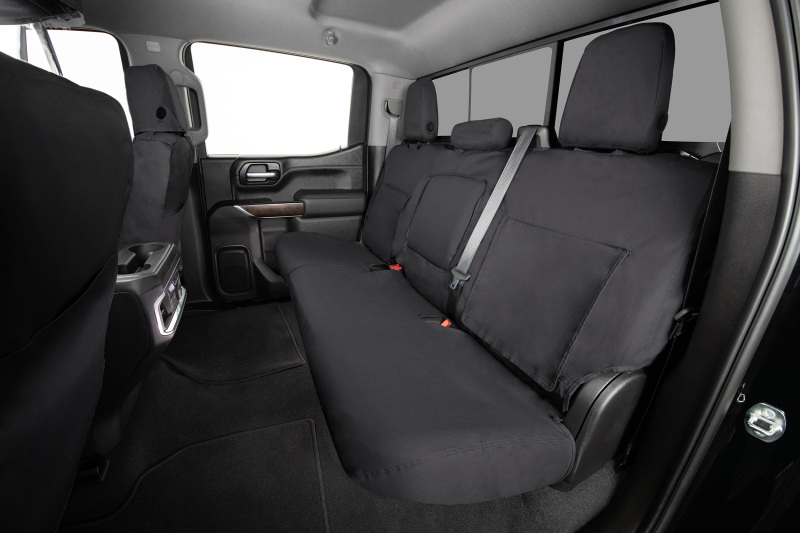 Covercraft 19-24 Chevrolet Silverado Polycotton SeatSaver Custom Front Row Seat Covers - Charcoal - Image 8