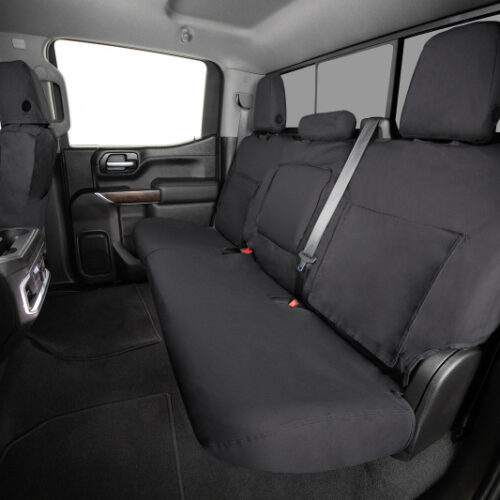 Covercraft 24-25 Toyota Tacoma SeatSaver Custom Seat Cover - Polycotton Charcoal - Image 7