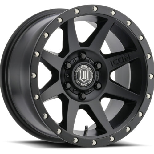 ICON Rebound 17x8.5 6x5.5 25mm Offset 5.75in BS 95.1mm Bore Satin Black Wheel