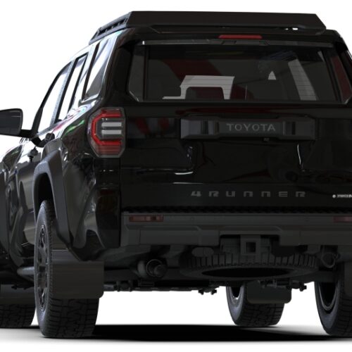 Rally Armor 25-26 Toyota 4Runner Black UR Mud Flap w/ White Logo - Image 4