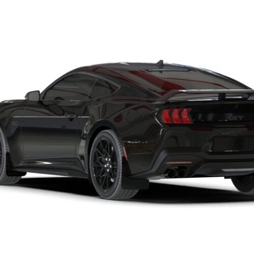 Rally Armor 24-26 Ford Mustang Black UR Mud Flap w/ Metallic Black Logo - Image 2