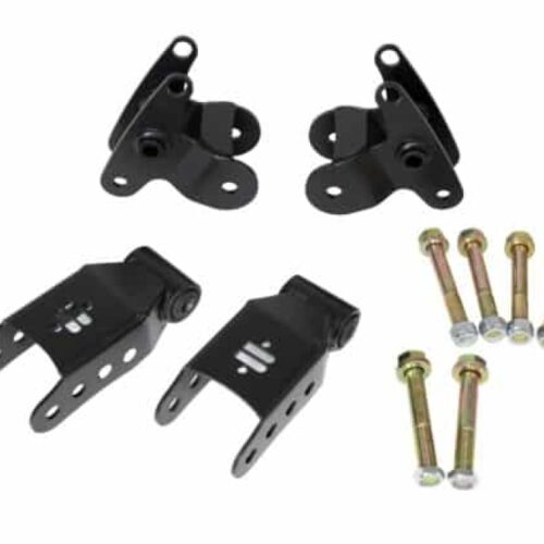 Ridetech 2015+ Ford F150 Leaf Spring Bracket Kit - Rear