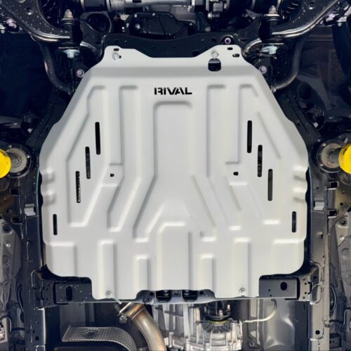 Alternative view of Rival 24-26 Toyota Tacoma i-Force Max Hybrid Aluminum Transmission Catalytic Converter Skid Plate