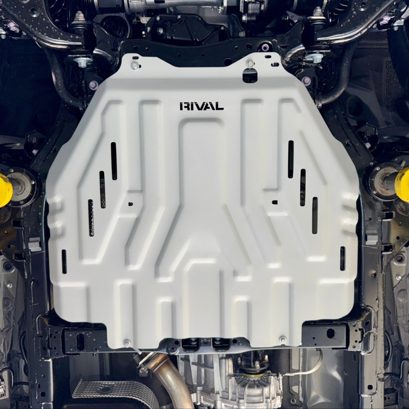 Rival 24-26 Toyota Tacoma i-Force Max Hybrid Aluminum Transmission Catalytic Converter Skid Plate - Image 2