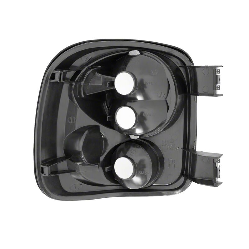 Raxiom for 1999-2002 Chevrolet Silverado 1500 Stepside Axial Series Tail Lights- Black- Smoked Lens - Image 2