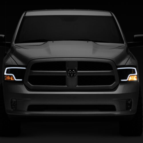 Raxiom for 2009-2018 RAM 1500 LED Halo Projector Headlights- Black Housing (Clear Lens) - Image 9
