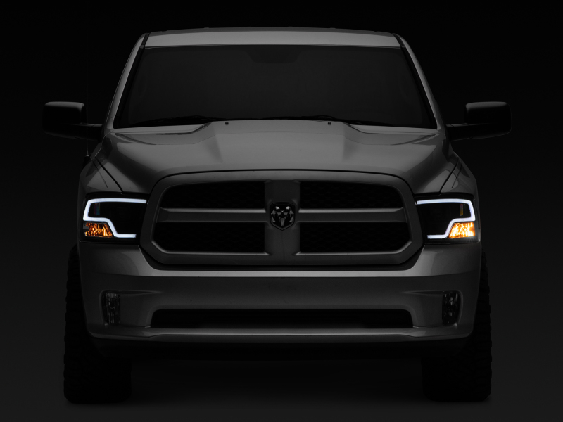 Raxiom for 2009-2018 RAM 1500 LED Halo Projector Headlights- Black Housing (Clear Lens) - Image 9