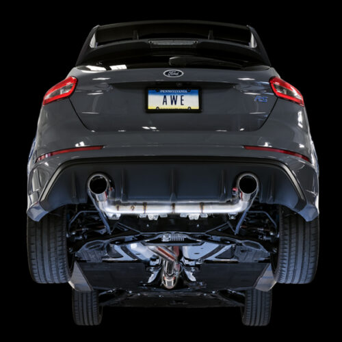 Alternative view of AWE Tuning Track Edition Cat-Back Exhaust - Chrome Silver Tips for Ford Focus RS
