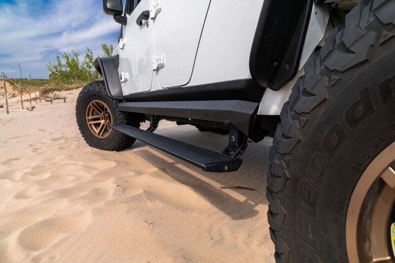 AMP Research PowerStep XL - Black (Incl OEM Style Illumination) for 2007-2018 Jeep Wrangler JKU 4DR