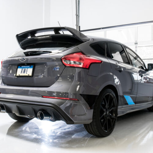 AWE Tuning SwitchPath Cat-Back Exhaust - Diamond Black Tips for Ford Focus RS - Image 3