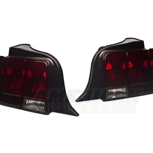 Alternative view of Raxiom for 2005-2009 Ford Mustang Tail Lights- Black Housing (Smoked Lens)