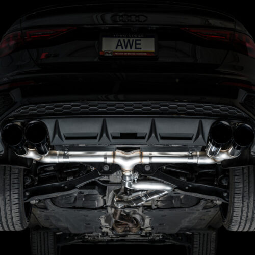 AWE Tuning Track Edition Exhaust - Diamond Black Tips for 22-24 Audi 8Y S3 - Image 9