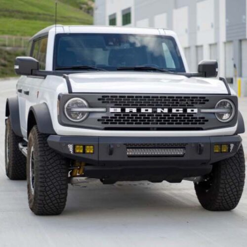 Alternative view of DV8 Offroad 2021+ Ford Bronco Front Bumper V2 - OE Plus Series (Works w/o ACC Relocation)