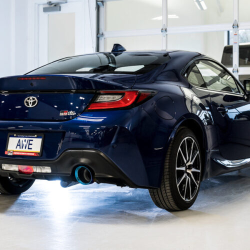 AWE Tuning AWE Touring Edition Exhaust for Subaru BRZ / Toyota GR86 / Toyota 86 / Scion FR-S - Vapor Blue Tips - Image 3