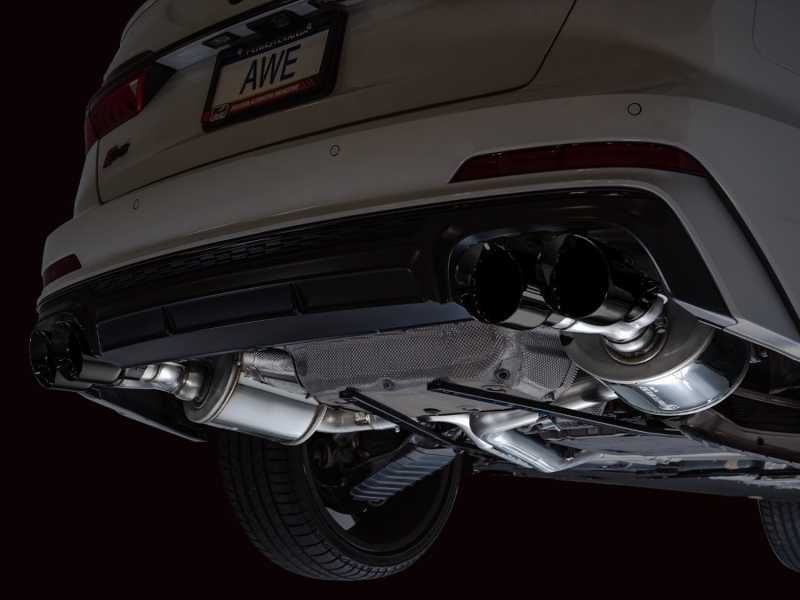 AWE Tuning Touring Edition Exhaust - Diamond Black Tips for 19-23 Audi C8 S6/S7 2.9T V6 AWD - Image 8