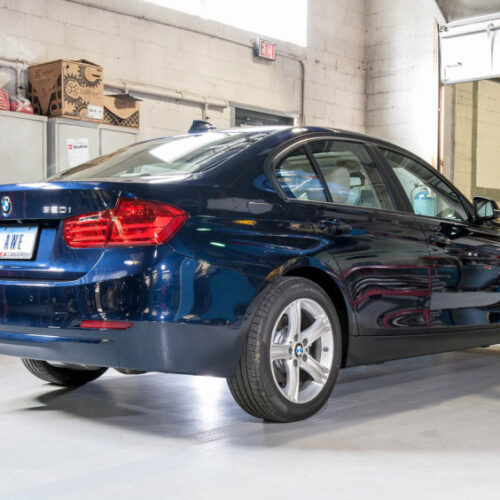 AWE Tuning Touring Edition Exhaust w/ Performance Mid Pipe - Diamond Blk Tips for 13-18 BMW 320i (F30) - Image 4
