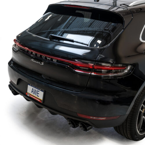 AWE Tuning Touring Edition Cat-Back Exhaust w/ Diamond Black Tips for 19-21 Porsche Macan 3.0T/2.9TT - Image 3